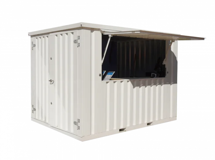 Containerbardemontablexl3x2metresblancral9016